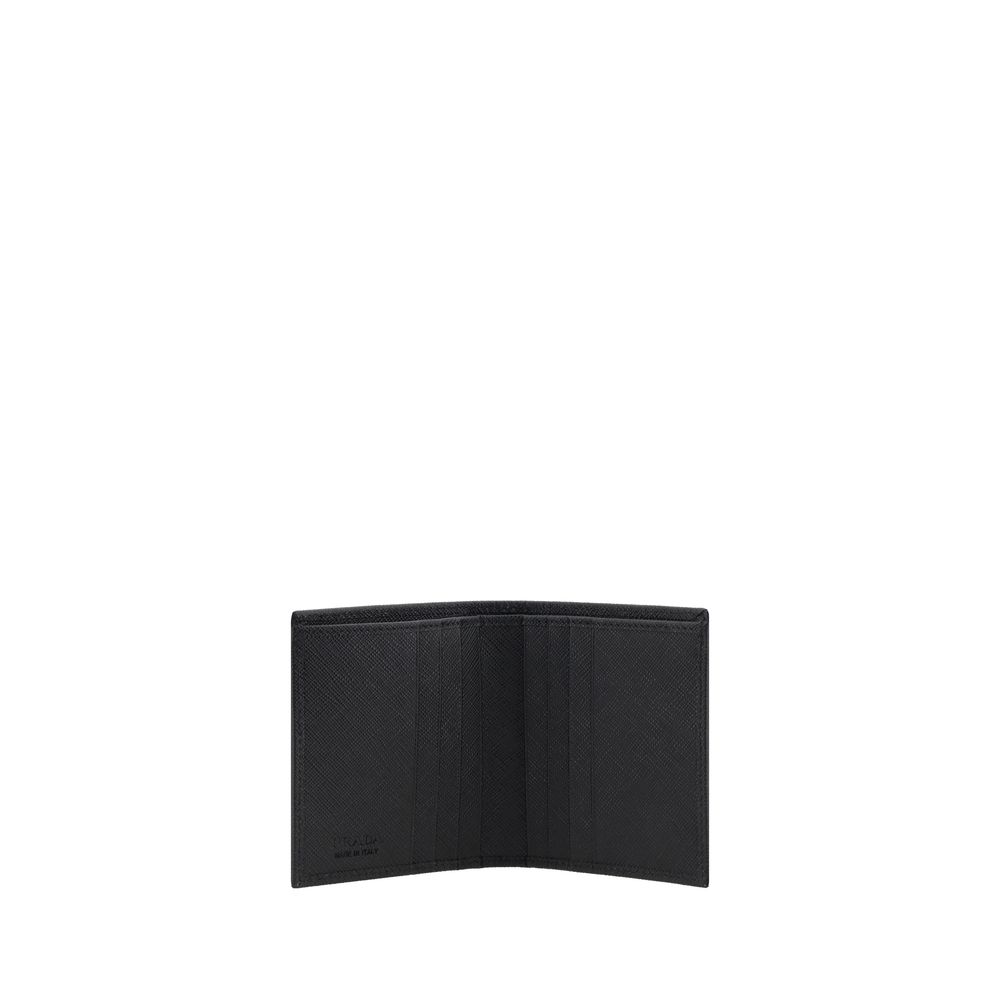 Cartera De Nylon Negro De Prada Con Organización Interna
