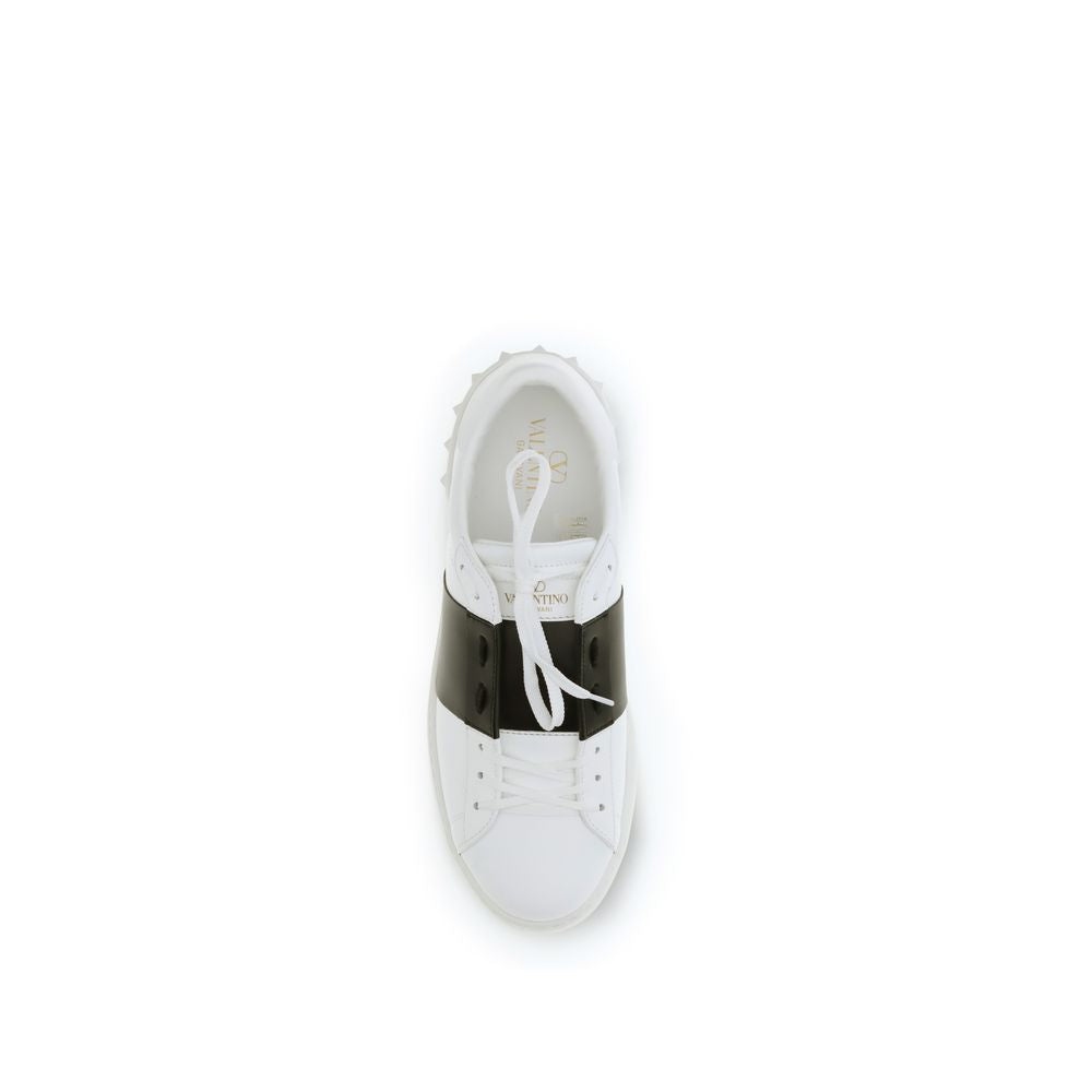 Zapatillas bajas Valentino Garavani de piel de becerro blanca Bos Taurus