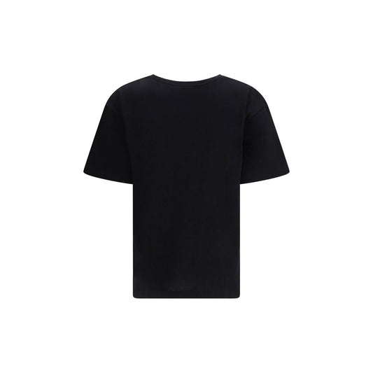 Camiseta de algodón negra Valentino Garavani