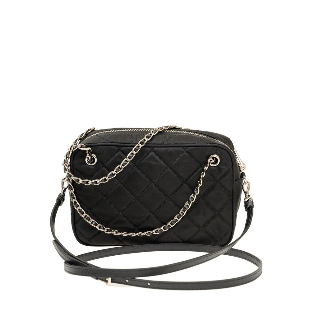 Bolso cruzado de nailon negro Prada