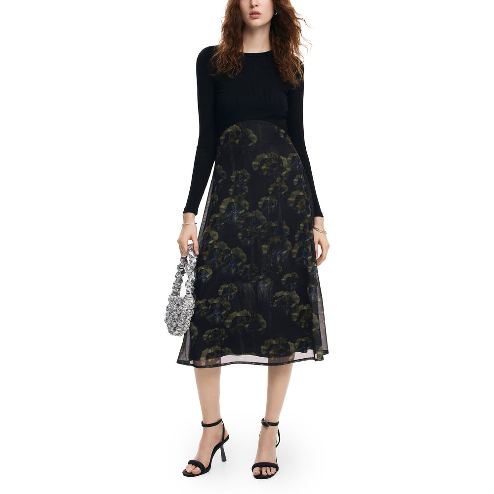 Robe Desigual en polyester noir style décontracté pour femme