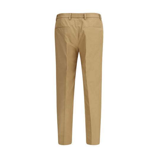 Pantalones casuales Gucci de algodón beige