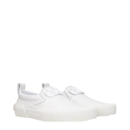 Mocasines sin cordones de piel blanca Valentino Garavani