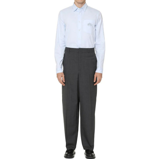 Camisa de vestir Prada de algodón azul