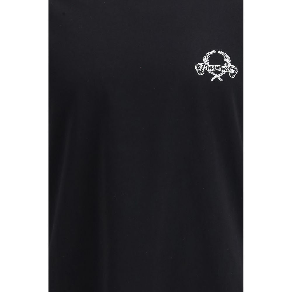 Moschino - Camiseta de Algodón Negro - Corte Regular