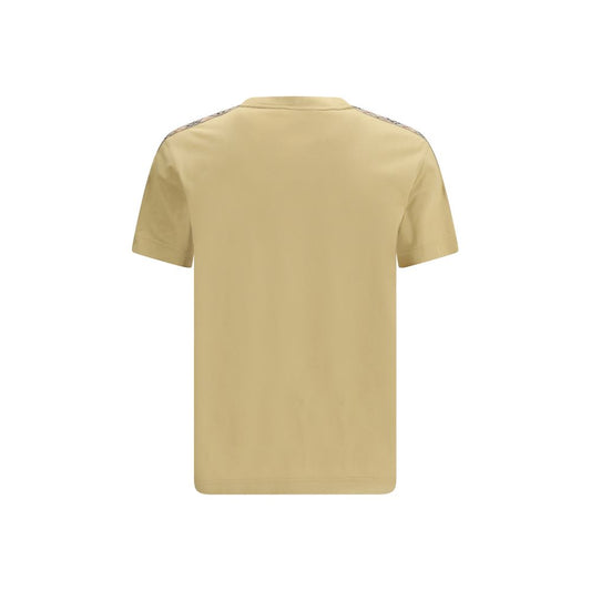 Camiseta de algodón beige Burberry
