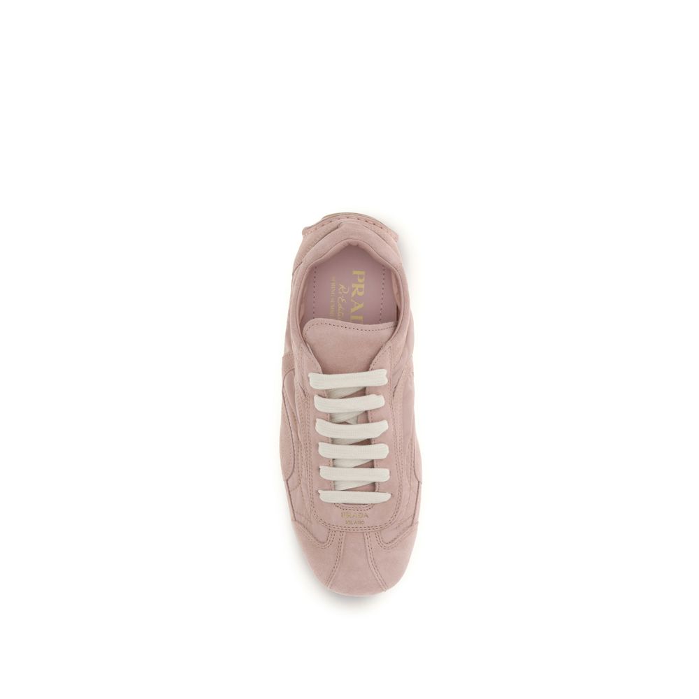 Prada Multicolor Sneakers in Suede Lamb Ovis Aries
