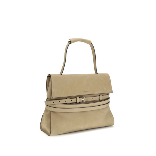 Bolso de piel de becerro Moschino beige Bos Taurus