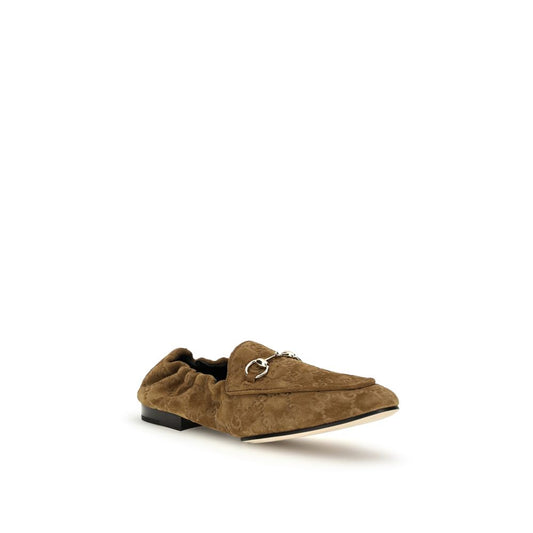 Mocasines Slip On Gucci Marrones De Piel De Becerro Bos Taurus