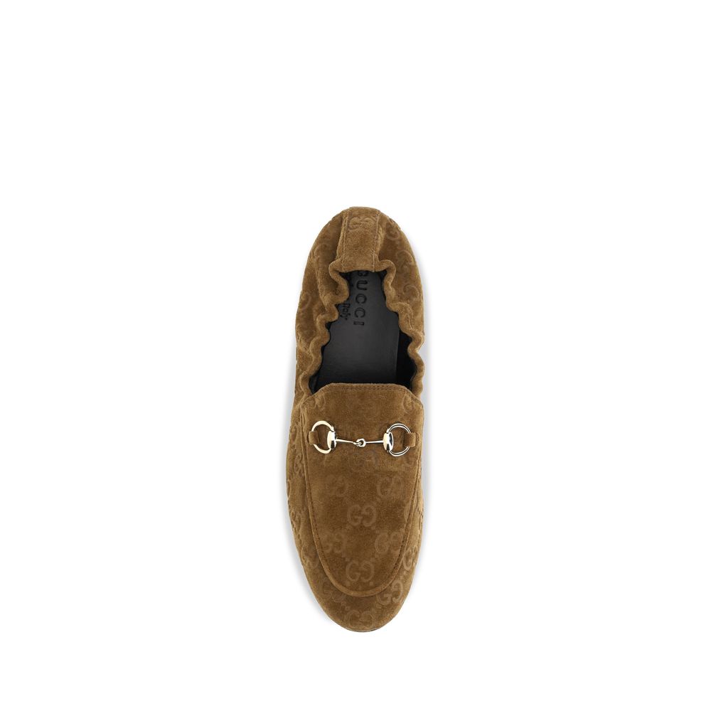 Mocasines Slip On Gucci Marrones De Piel De Becerro Bos Taurus
