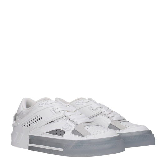 Zapatillas bajas de piel blanca Dolce & Gabbana