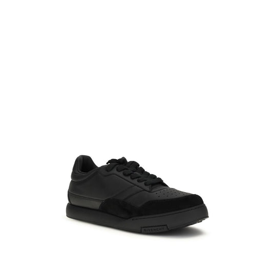 Givenchy Zapatillas Bajas De Piel Negra Modelo Bos Taurus