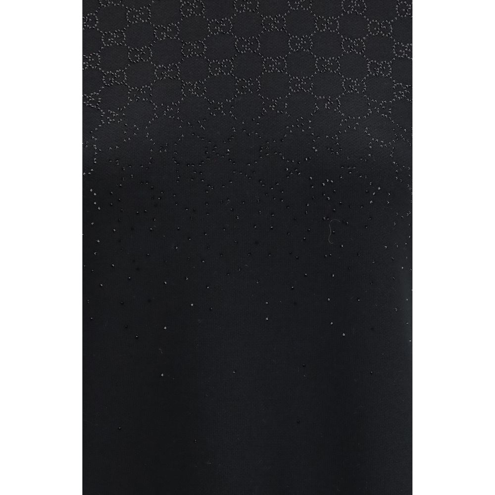 Vestido casual de lana negra Oves Aries de Gucci