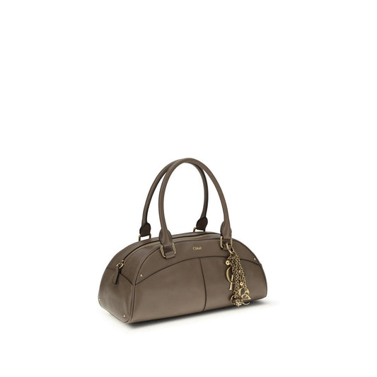 Sac à main Chloé en cuir de veau gris Bos Taurus