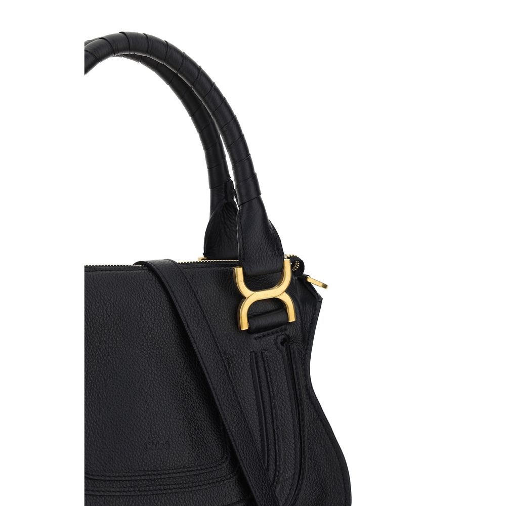 Sac à main Chloé en cuir de veau noir modèle Bos Taurus