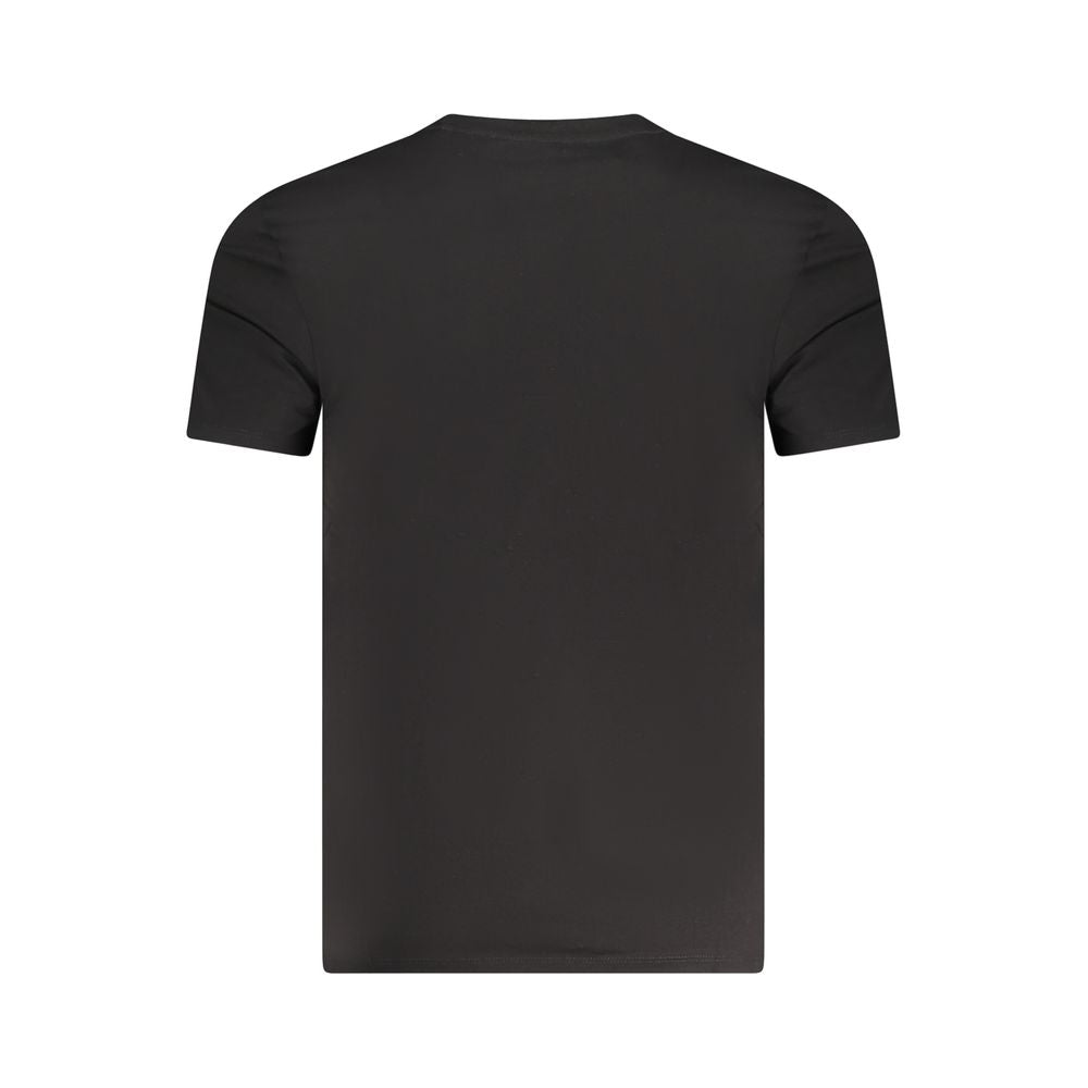 Camiseta negra de algodón para hombre Guess Jeans