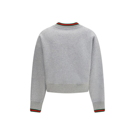 Sudadera de algodón gris Gucci