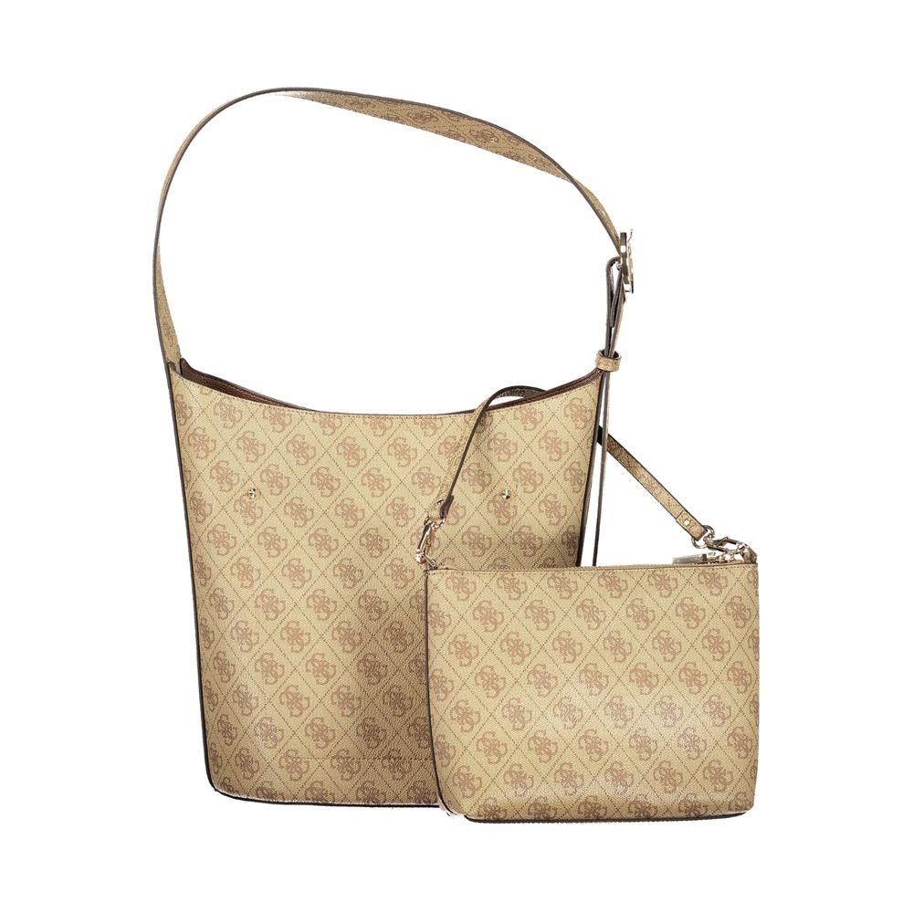 Guess Jeans Beige Polyurethane Women's Handbag