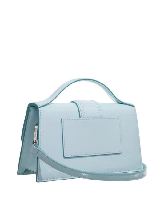 Sac à main Jacquemus Le Grand Bambino en cuir bleu pâle