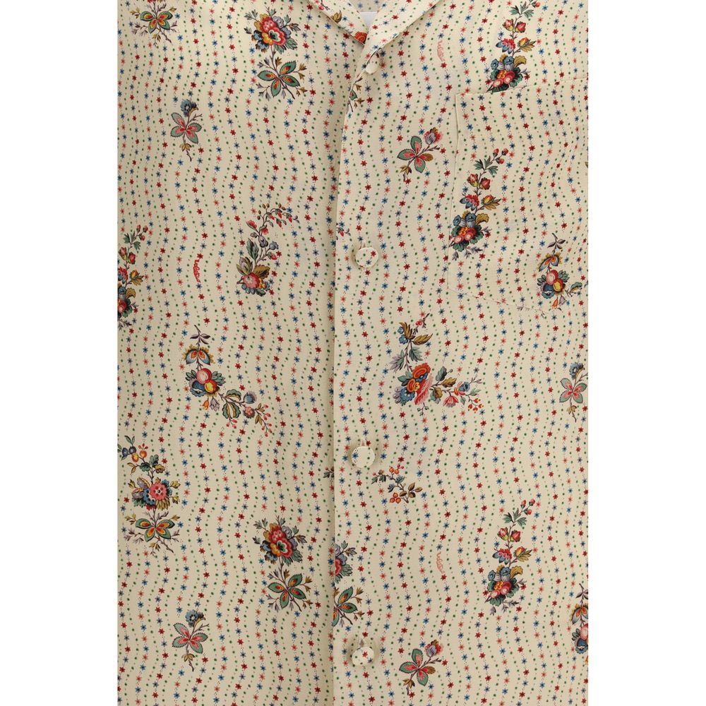 Camisa Valentino Garavani de Seda Multicolor Estampada