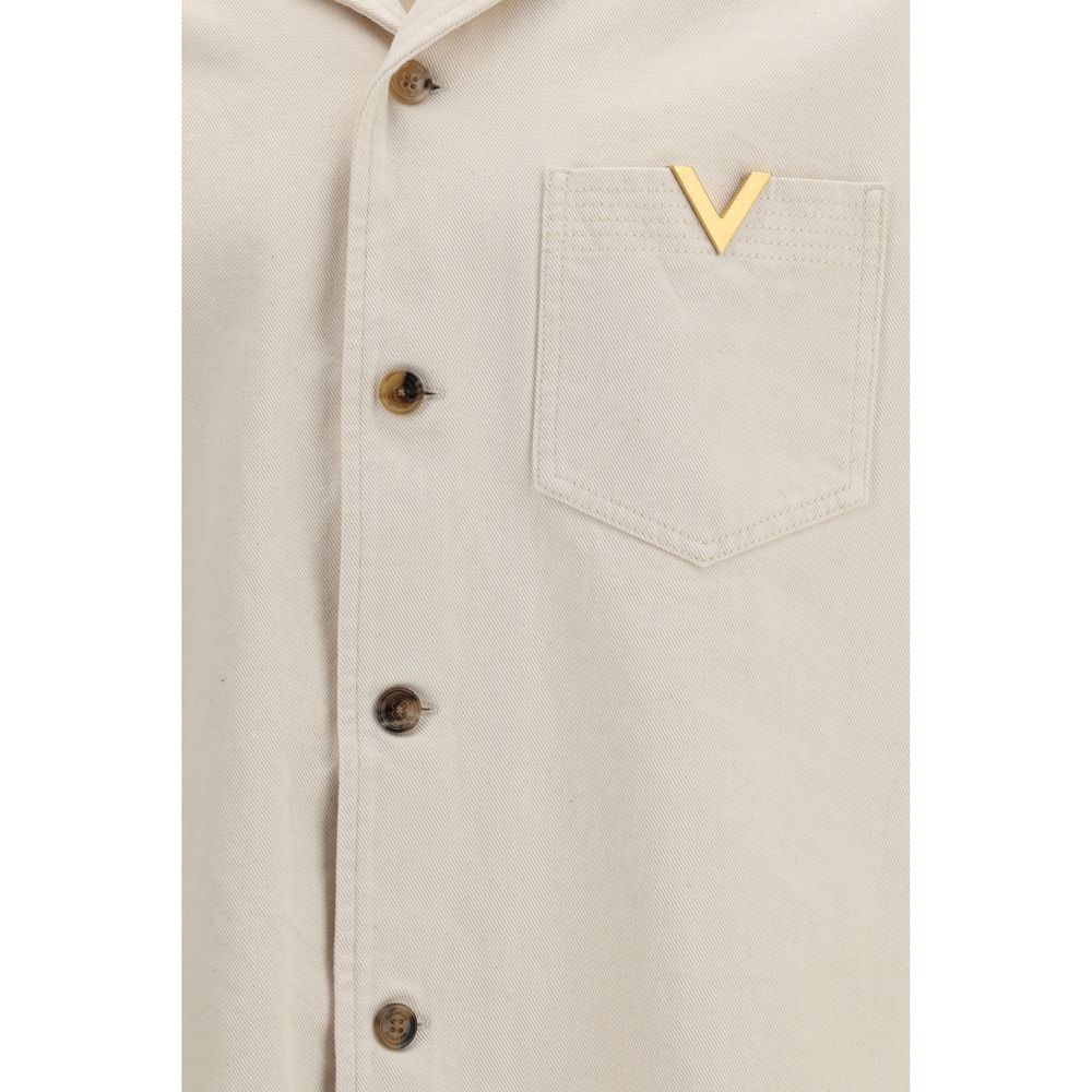 Camisa vaquera beige Valentino Garavani