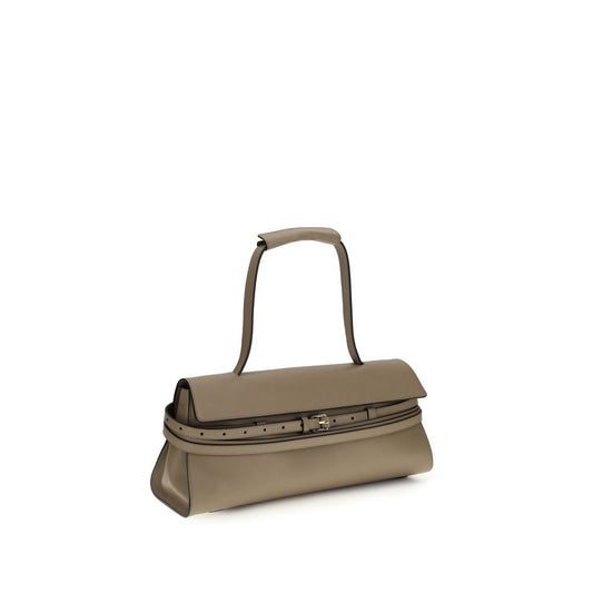 Sac bandoulière Moschino en cuir de veau beige Bos Taurus