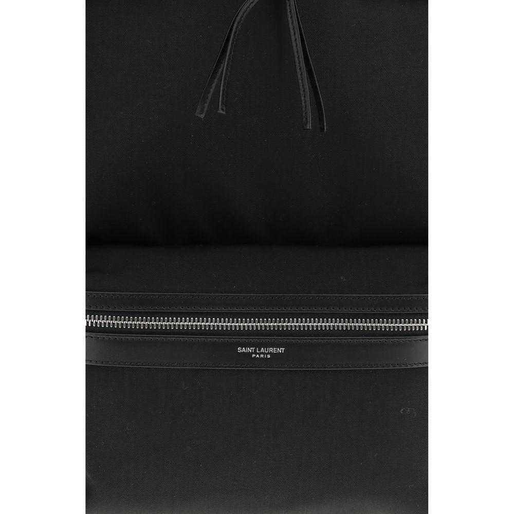 Saint Laurent Black Nylon City Urban Backpack
