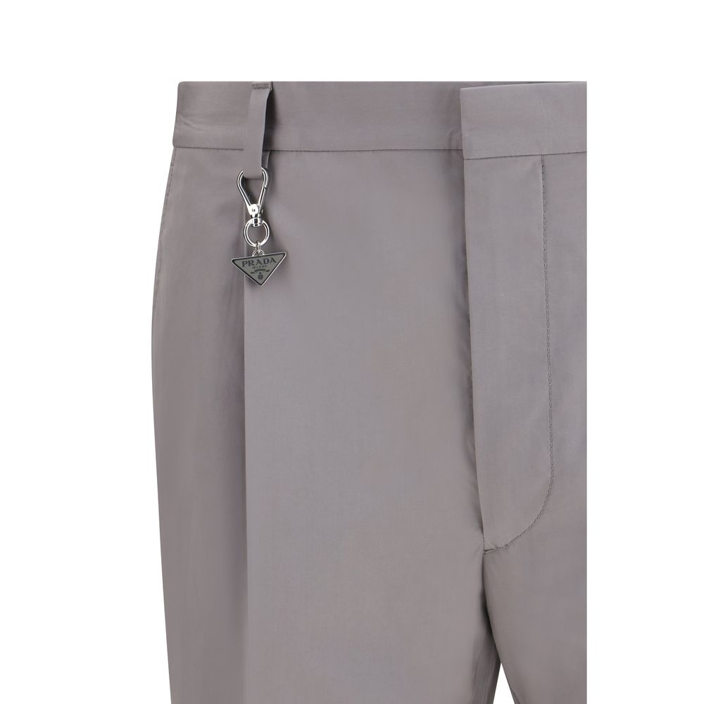 Prada Grey Cotton Dress Pants