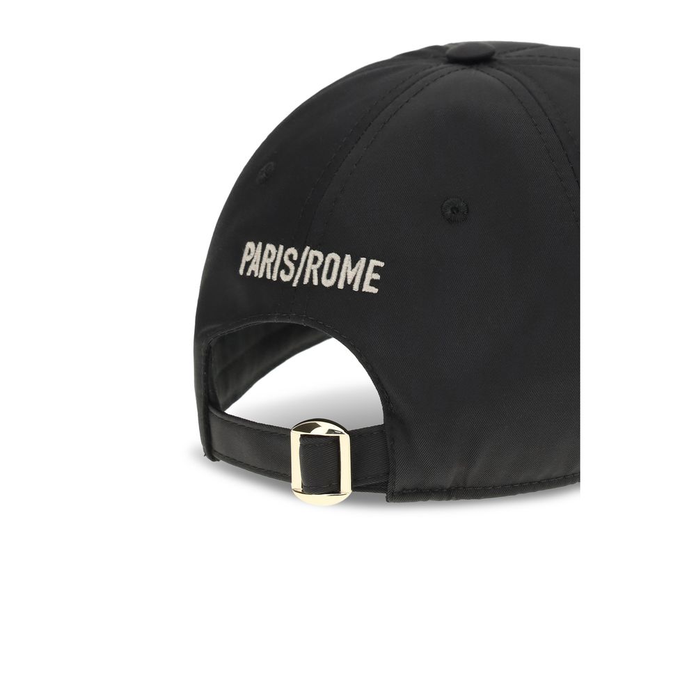Gorra De Béisbol Valentino Garavani En Algodón Negro