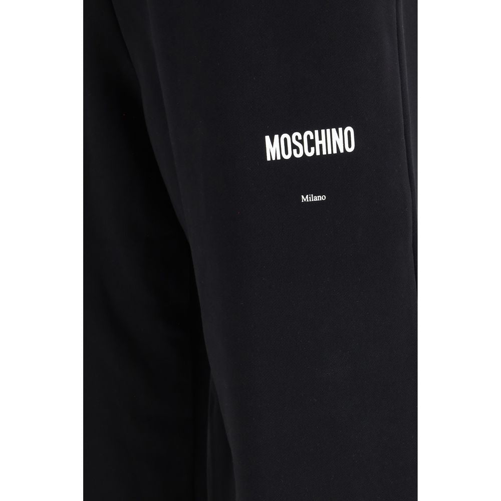 Pantalones informales Moschino de algodón negro
