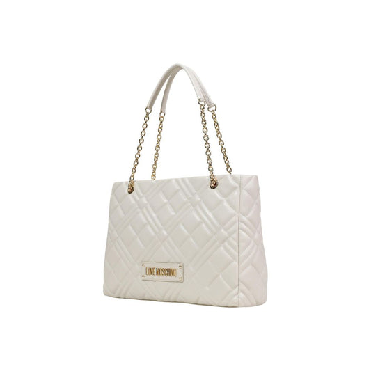 Sac à main Love Moschino beige en polyéthylène