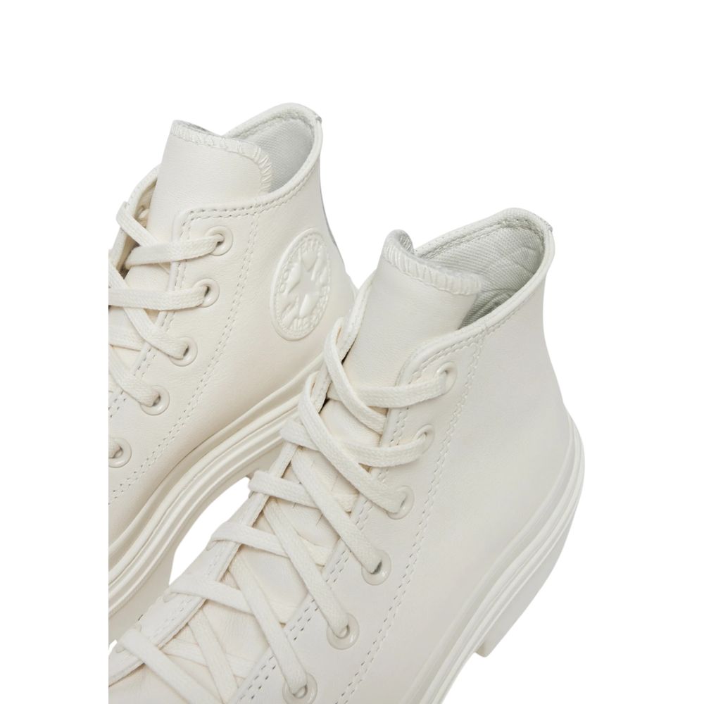Pumps De Tacón Alto Blancas De Cuero Reciclado Converse