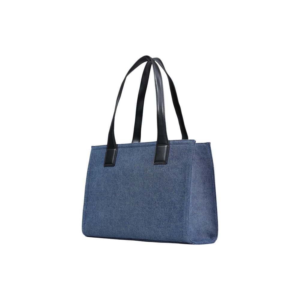 Bolso de mano Love Moschino de algodón azul