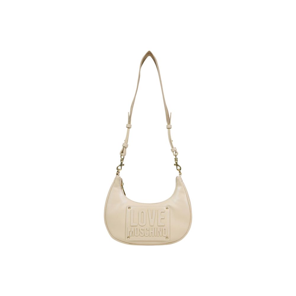 Sac à main Love Moschino en polyéthylène crème