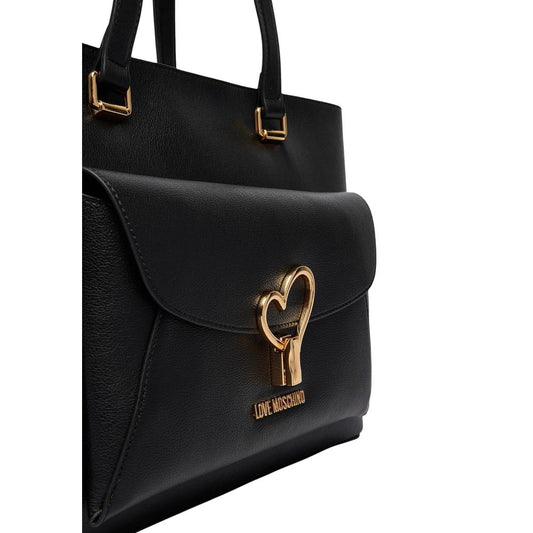 Bolso de mano Love Moschino de polietileno negro