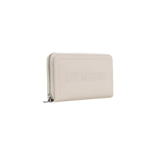 Love Moschino Cartera de polietileno beige