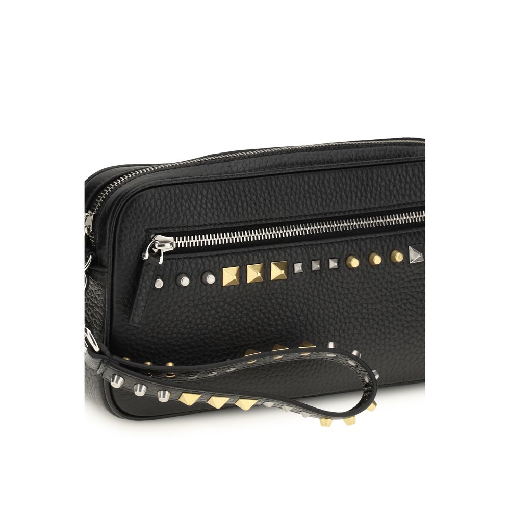 Accesorios Valentino Garavani de piel de becerro negra Bos Taurus