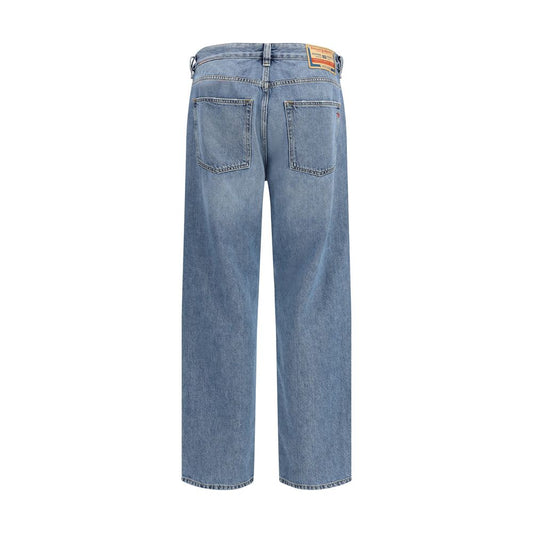Pantalones Vaqueros Diesel Azules de Algodón de Corte Holgado