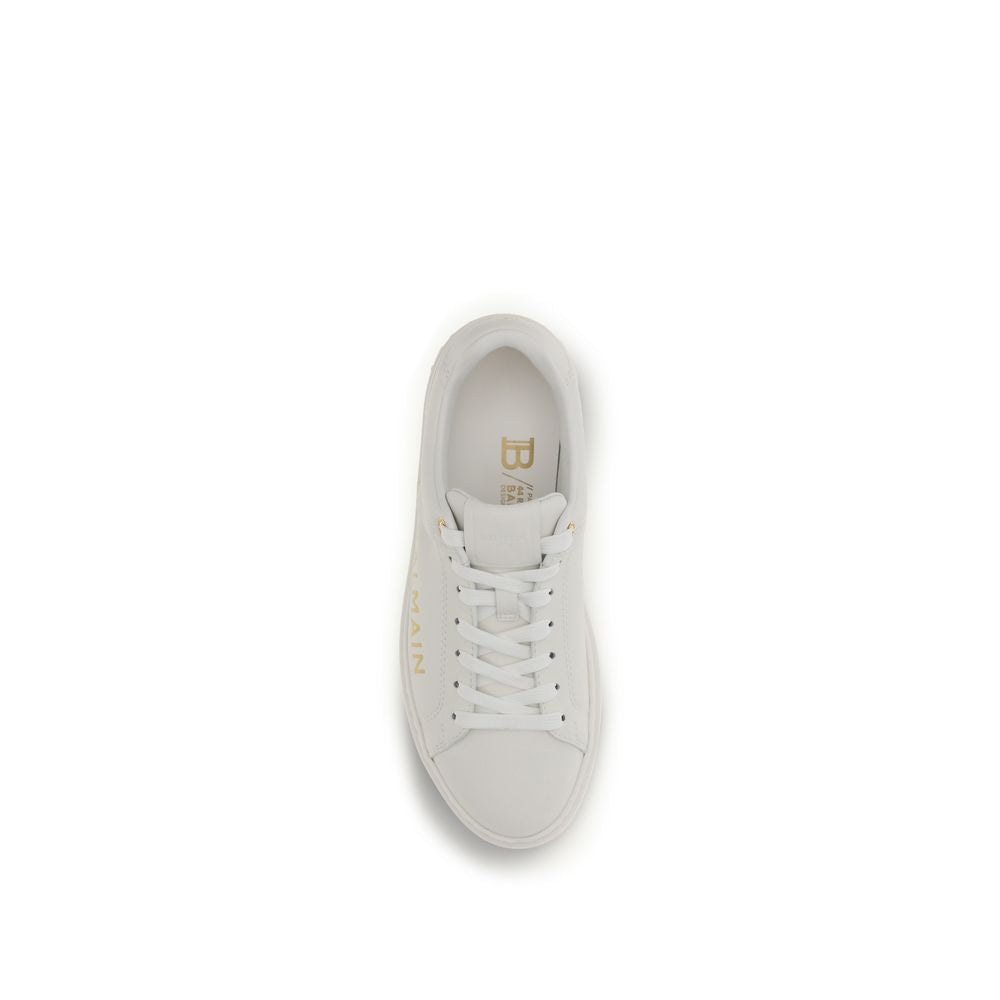 Zapatillas bajas Balmain de piel de becerro blanca Bos Taurus