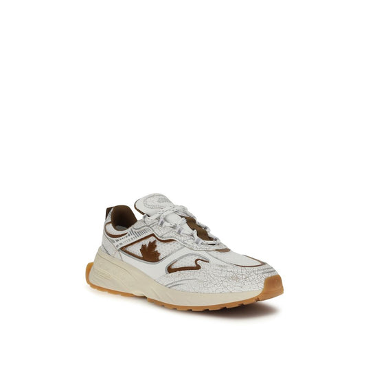 Zapatillas deportivas Dsquared² de piel de becerro blanca Bos Taurus