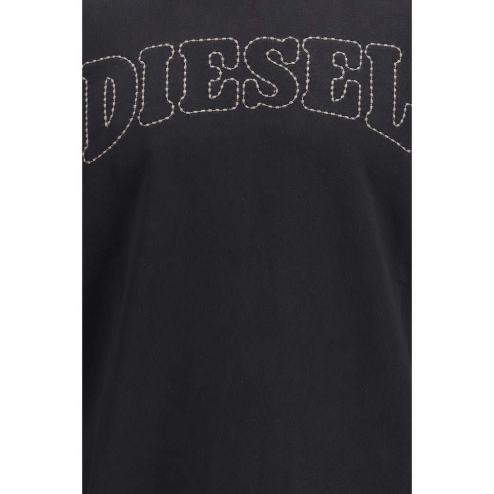 Sudadera Diesel de algodón negra