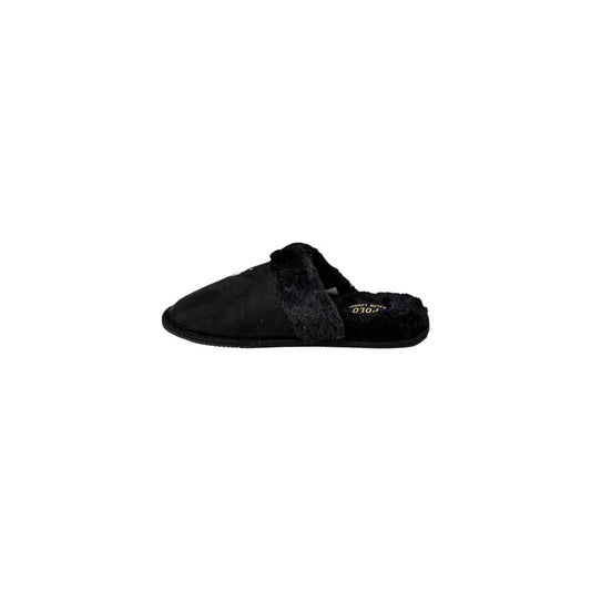 Pantuflas Ralph Lauren de poliéster negro
