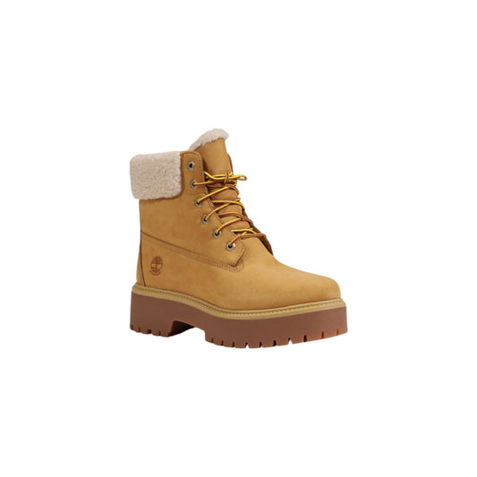 Botas Timberland beige de cuero reciclado con cordones