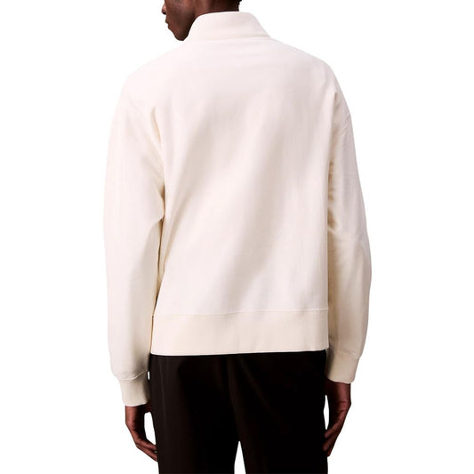 Sudadera de algodón blanca de Calvin Klein Jeans