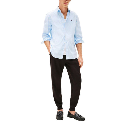Pantalones deportivos negros de algodón Tommy Hilfiger