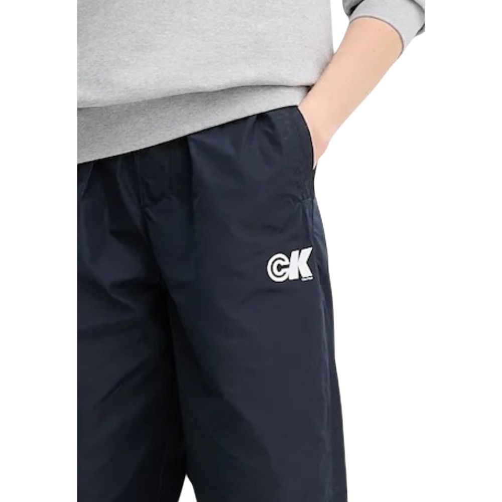 Calvin Klein Jeans Joggers azules de poliéster reciclado (pantalones de entrenamiento)