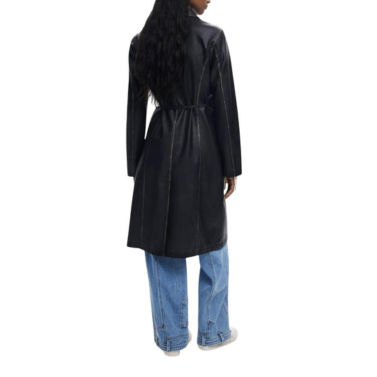 Abrigo Desigual De Polietileno Negro - Ref Chaq Lilly