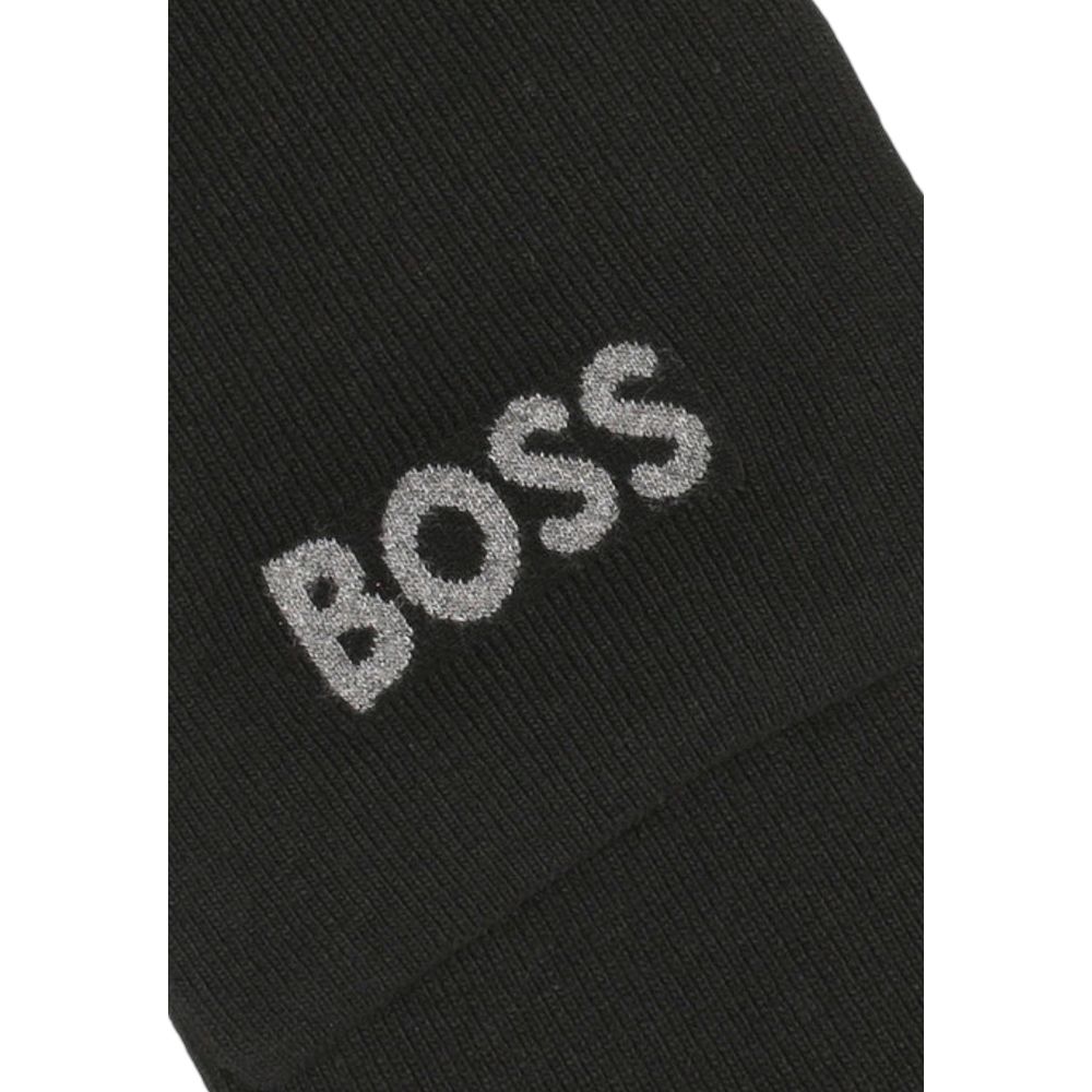 Bufanda de poliacrílico negra Hugo Boss