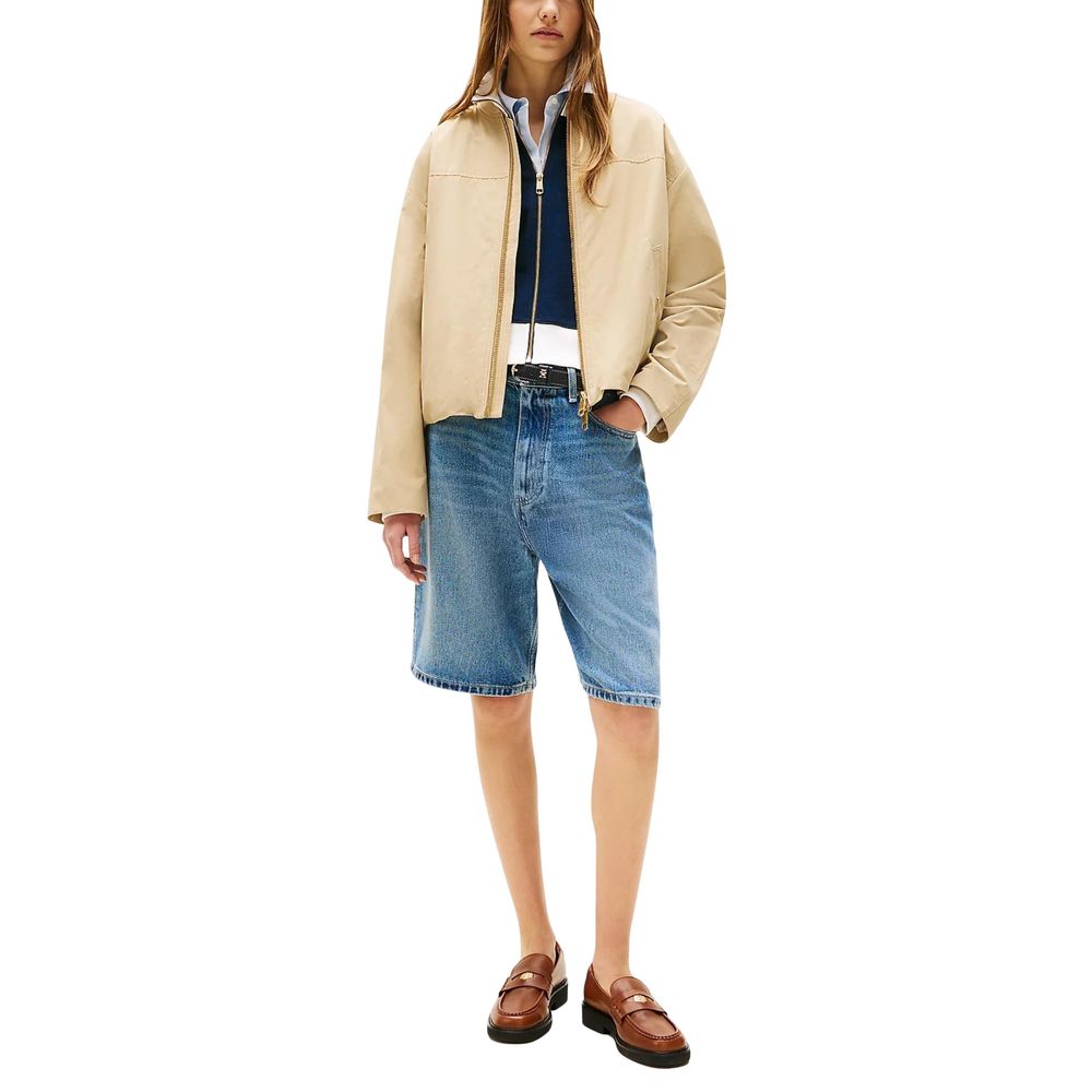 Cazadora de algodón beige Tommy Hilfiger
