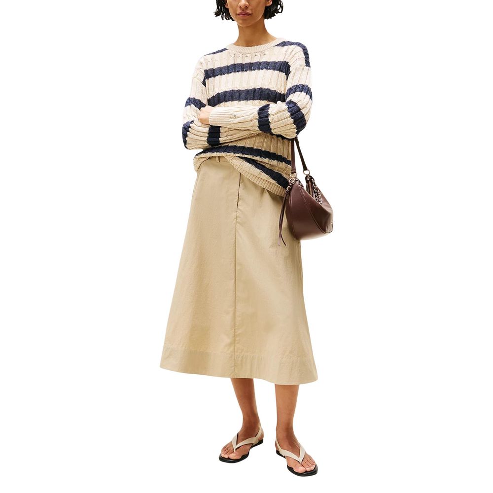 Sweat-shirt en lin beige Tommy Hilfiger